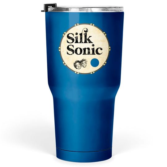 Classic Fans Worn Out Silk Bass Drum Head Sonic Cute Fans Classic Tumblers 30 oz