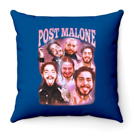 Post Malone Throw Pillows, Post Malone Printed Graphic Throw Pillows