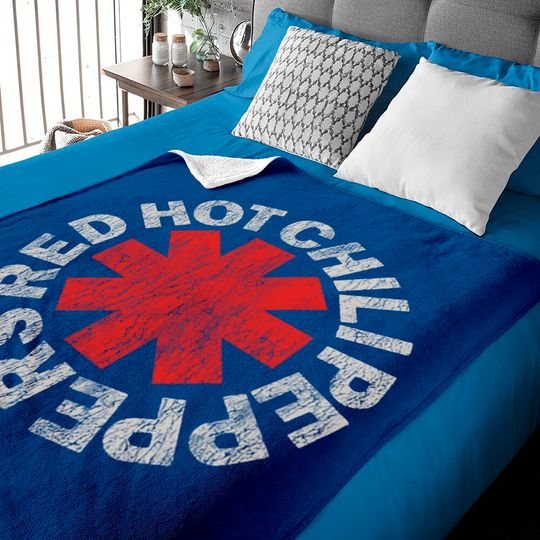 Discover Red Hot Chili Peppers Distressed Logo Rock Baby Blanket Baby Blankets
