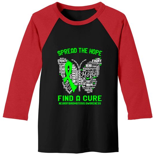 Discover Spread The Hope Find A Cure Neurofibromatosis Awareness Baseball Tees