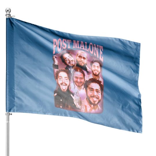 Post Malone House Flags, Post Malone Printed Graphic House Flags
