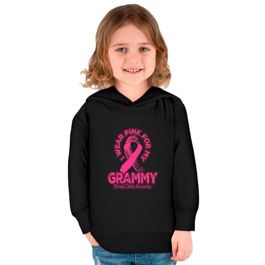in this family no one fights breast cancer alone - Breast Cancer - Kids Pullover Hoodies