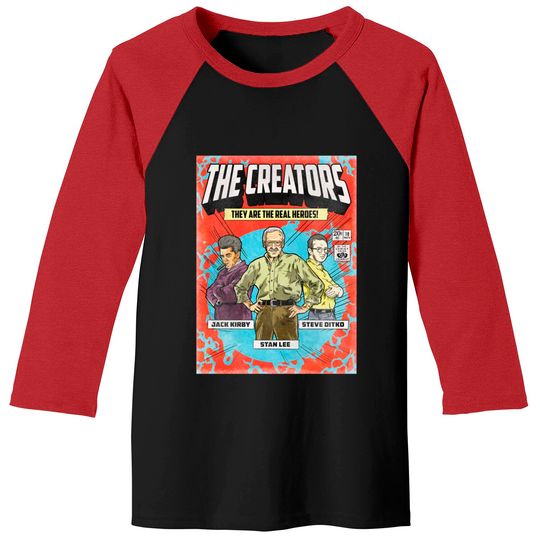 The Creators - Stan Lee - Baseball Tees