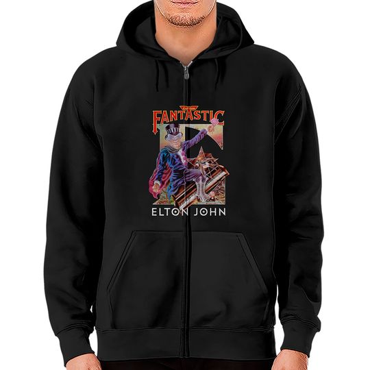 Elton John Captain Fantastic Brown Dirt Cowboy Tee Zip Hoodies