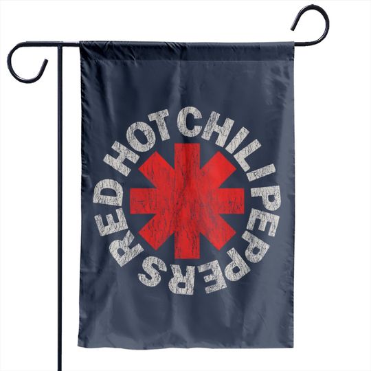 Red Hot Chili Peppers Distressed Logo Rock Garden Flag Garden Flags