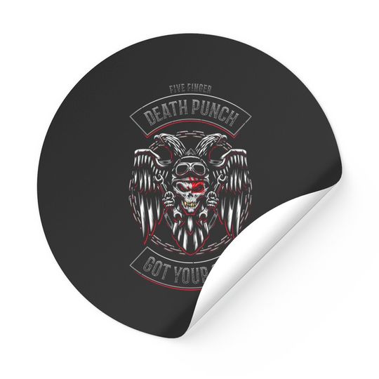 Discover Five Finger Death Punch Got Your Six Sticker Stickers