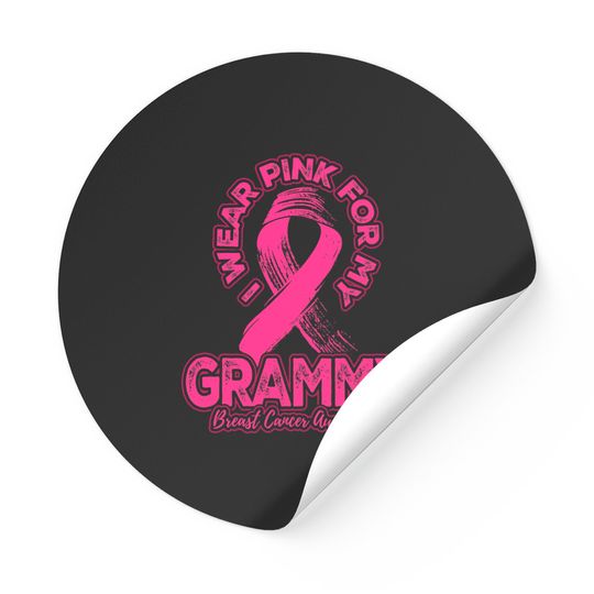 in this family no one fights breast cancer alone - Breast Cancer - Stickers
