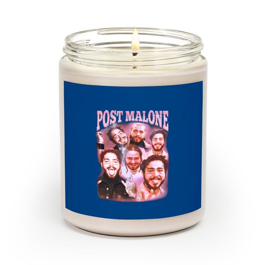 Post Malone Scented Candles, Post Malone Printed Graphic Scented Candles