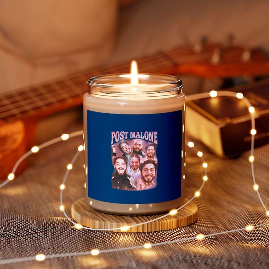 Post Malone Scented Candles, Post Malone Printed Graphic Scented Candles