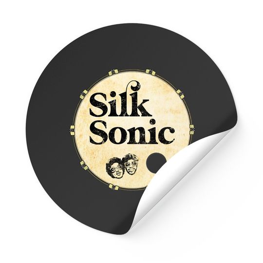 Discover Classic Fans Worn Out Silk Bass Drum Head Sonic Cute Fans Classic Stickers