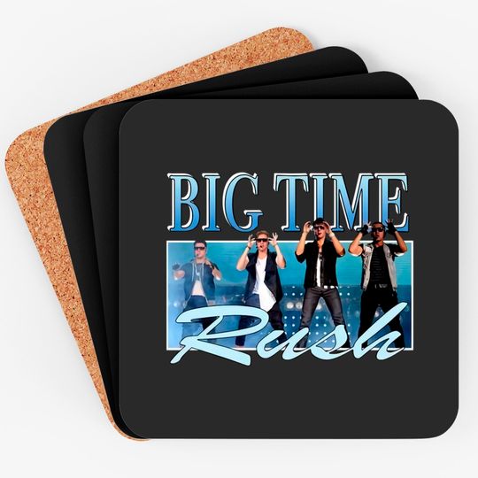 Discover Big Time Rush retro band logo - Big Time Rush - Coasters