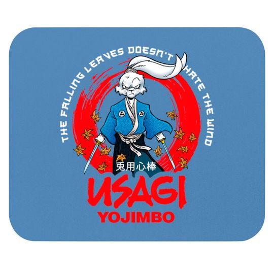 Usagi Yojimbo Falling leaves - Samurai Warrior - Mouse Pads