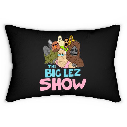 Discover Big Lez Show Logo - Big Lez Show - Lumbar Pillows