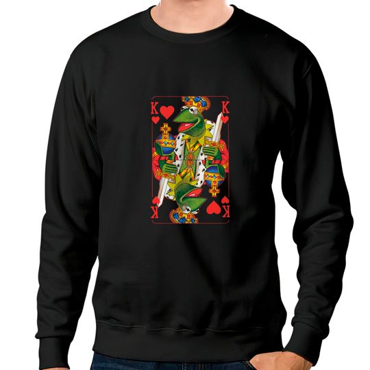 THE MUPPET KERMIT IS KING CARD LOVE - Kermit - Sweatshirts