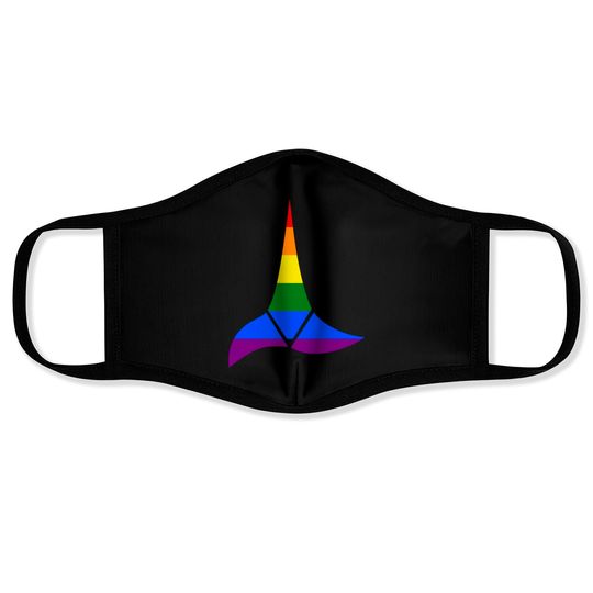 Klingon Pride Logo - Pride - Face Masks