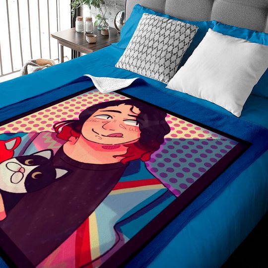 Hiromu and his Kitties - Hiromu Takahashi - Baby Blankets