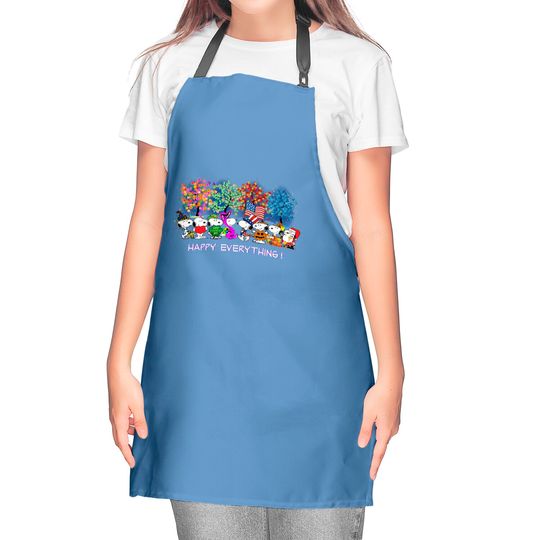 Happy Everything Snoopy Charlie Kitchen Aprons