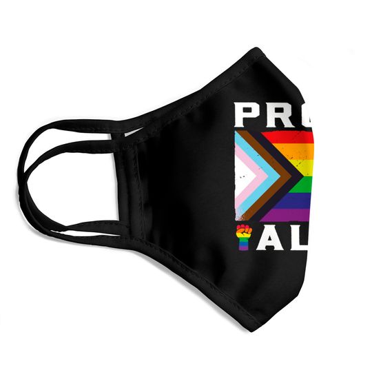 LGBT Gay Pride Month Proud Ally - Lgbtq - Face Masks