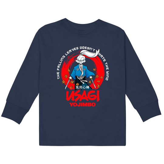 Discover Usagi Yojimbo Falling leaves - Samurai Warrior -  Kids Long Sleeve T-Shirts