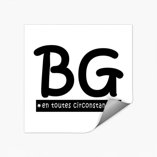 Discover BG en toutes circonstances - Bg - Stickers
