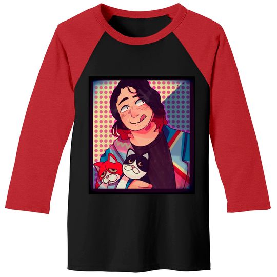 Hiromu and his Kitties - Hiromu Takahashi - Baseball Tees