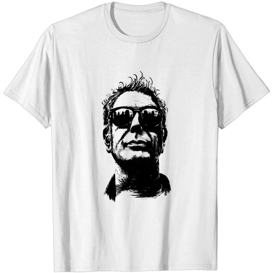 Anthony Bourdain Pencilart - Anthony Bourdain - T-Shirt