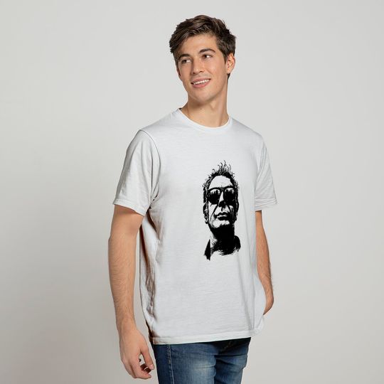 Anthony Bourdain Pencilart - Anthony Bourdain - T-Shirt