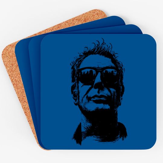 Anthony Bourdain Pencilart - Anthony Bourdain - Coasters
