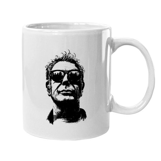 Anthony Bourdain Pencilart - Anthony Bourdain - Mugs