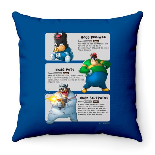 Pete Evolutions - Pete - Throw Pillows