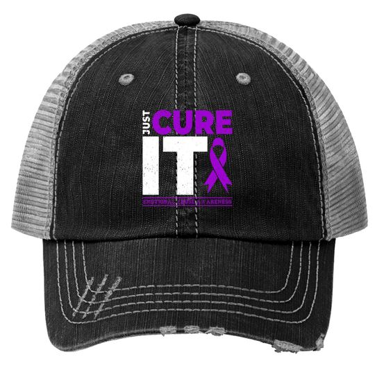 Emotional Abuse Awareness Just Cure It Because In This Family We Fight Together - Emotional Abuse Awareness - Trucker Hats