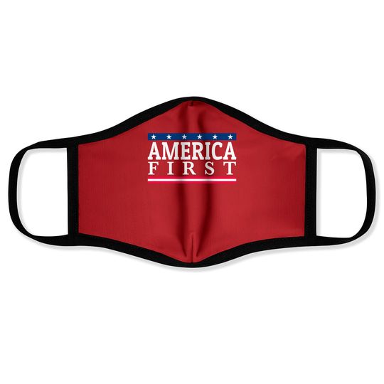 "America First" Pride - American - Face Masks