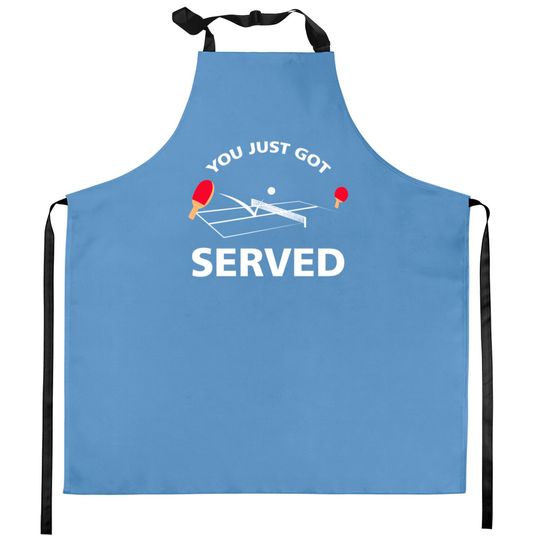 You Just Got Served Ping Pong Kitchen Aprons