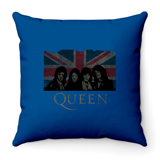 Queen Freddie Mercury Bohemian Rhapsody Black Throw Pillow Throw Pillows