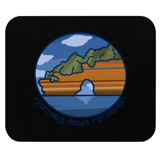 Discover Pictured Rocks Michigan Mouse Pads