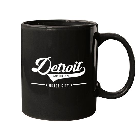 Detroit Michigan Motor City Mugs