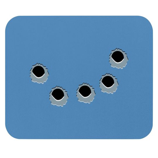Holes of gun shots