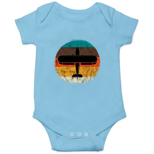 Retro Airplane Aviation Aviator Plane Airplane Onesies