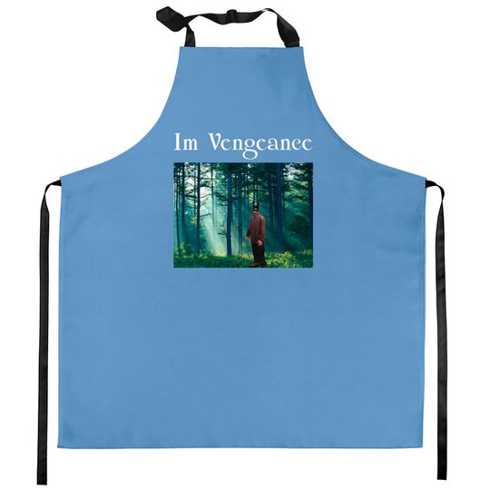 Discover I'm Vengeance Tracksuit Robert Pattinson Standing in the Kitchen Meme Kitchen Aprons