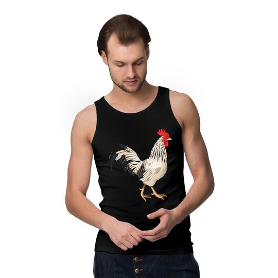 Realistic rooster Tank Tops