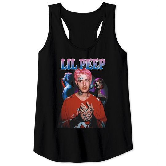 LIL PEEP Boxing, Rap Hip Hop, 90's Bootleg  Tank Tops