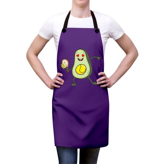 Tennis Avocado tennis player girl gift Aprons