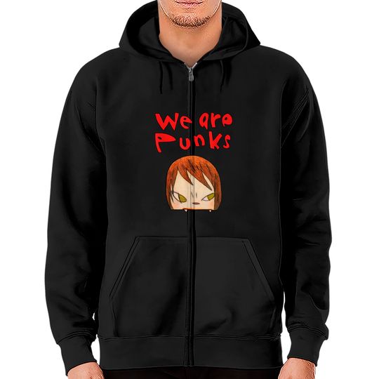 yoshitomo nara we are punks Zip Hoodies