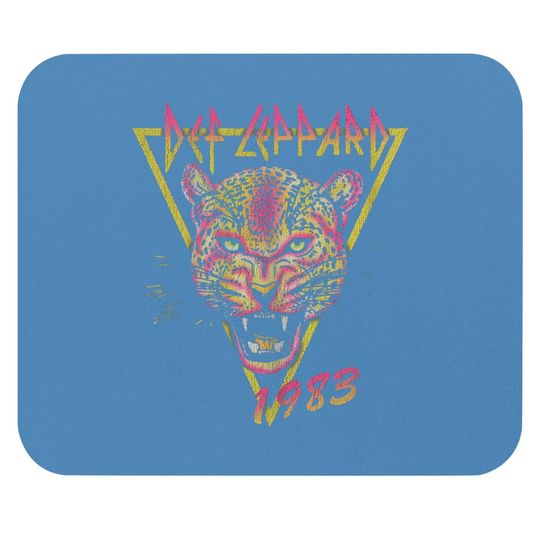 DEF LEPPARD  Neon Cat Rolled Mouse Pads