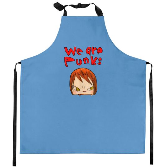 yoshitomo nara we are punks Kitchen Aprons