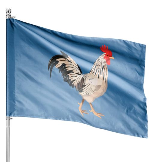 Discover Realistic rooster House Flags