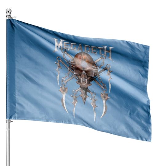 Vintage Megadeth The Best House Flags, Megadeth House Flag, House Flag For Megadeth Fan, Streetwear, Music Tour Merch, 2022 Band Tour House Flag