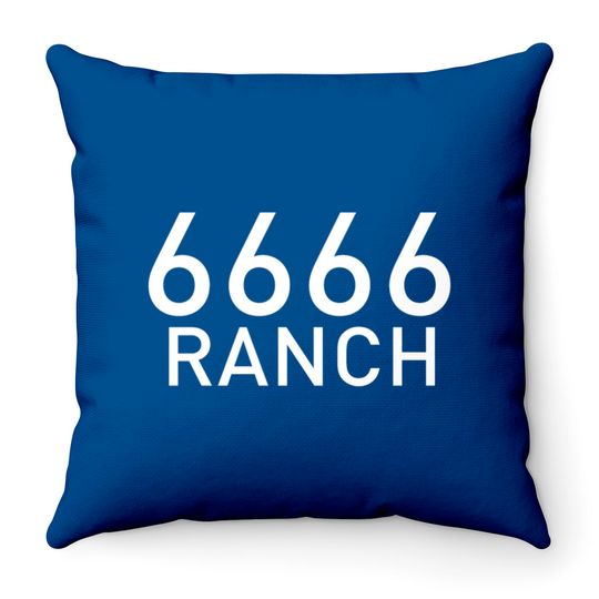 6666 Ranch Four Sixes Ranch Throw Pillows