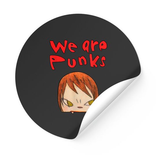 yoshitomo nara we are punks Stickers
