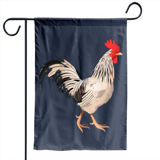 Realistic rooster Garden Flags